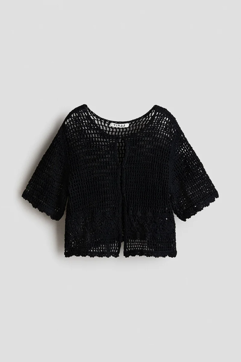 H&M Hole-knit cardigan